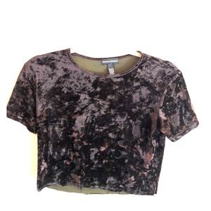 Velvet Crop-top